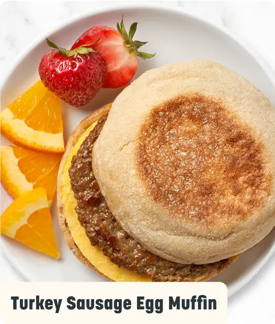 turkey sausage egg muffin
