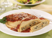 Ravioli in Basil Tomato Sauce
