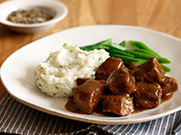 Roast Beef & Gravy With Garlic Mashed Potatoes