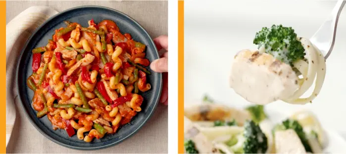 various foods