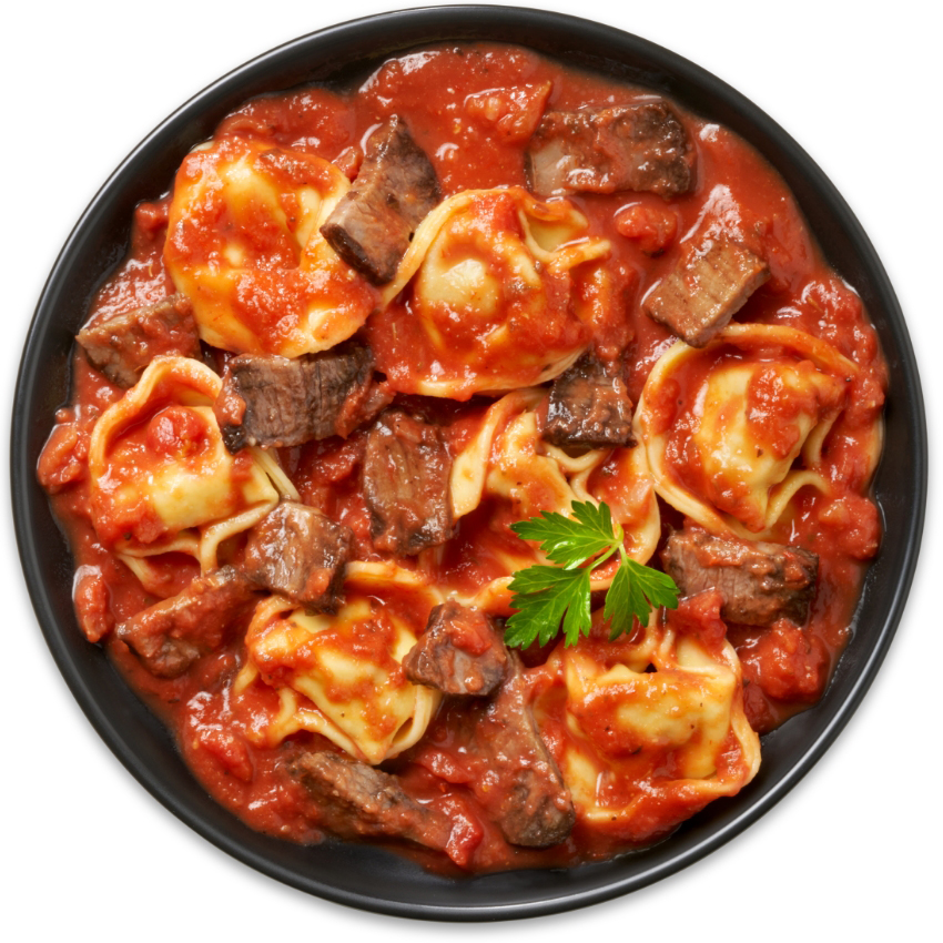 beef, veal tortellini