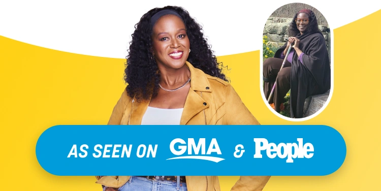Michele Rice smiling before and after. As seen on GMA and People