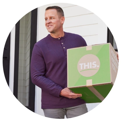 convenienct delivery - nutrisystem box of food