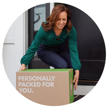 convenienct delivery - nutrisystem box of food