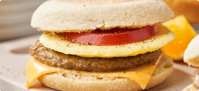 Turkey Sausage and Egg Muffin